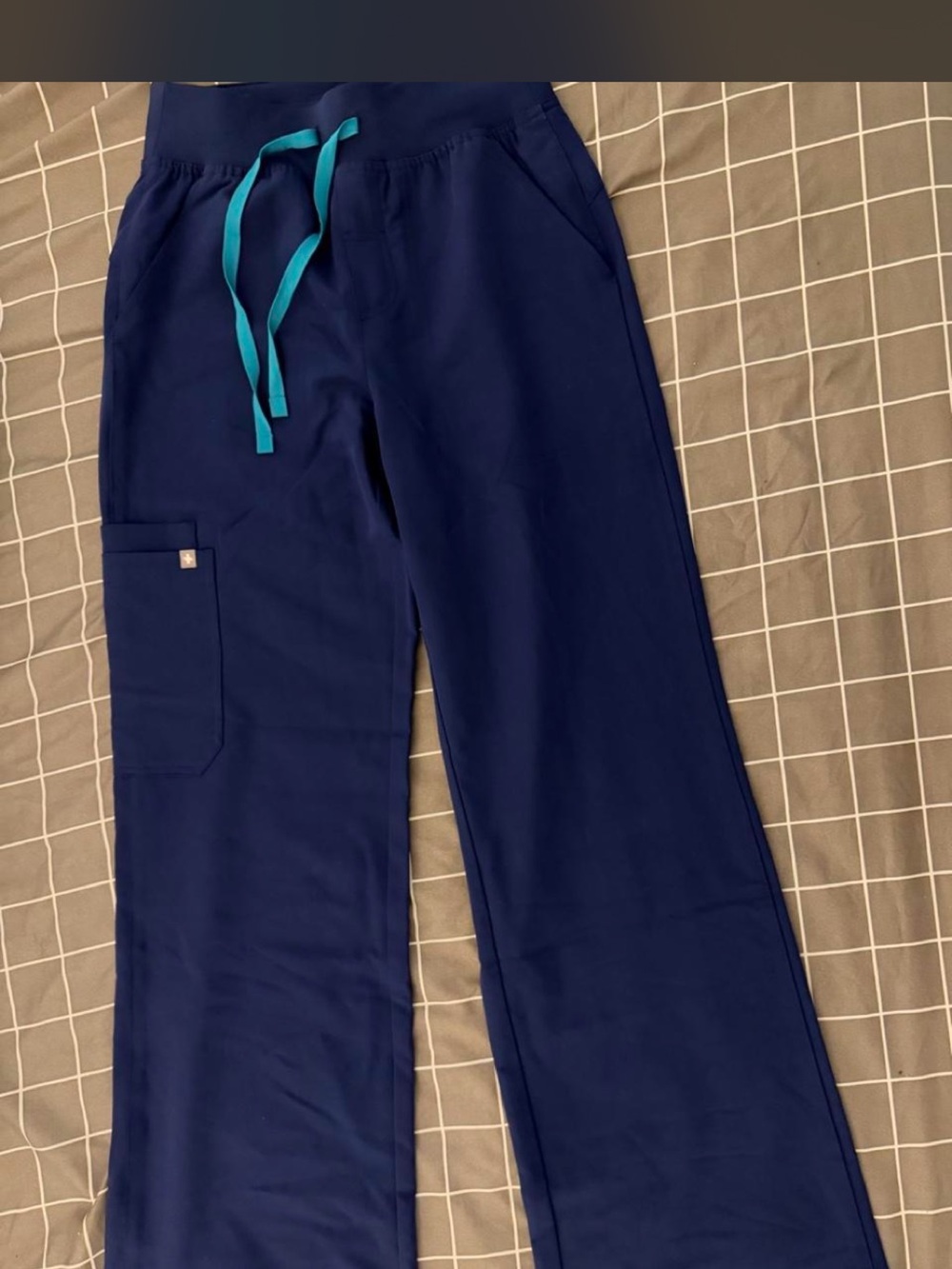 FIGS Sapphire Isabel HW Wide Leg Scrub Bottoms